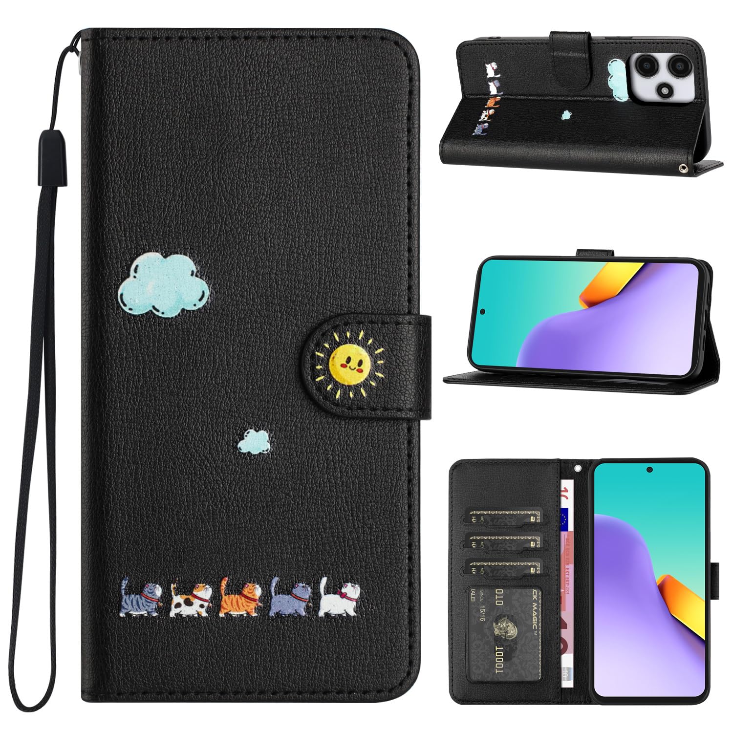 Amazon.co.jp: CASAFUNY Xiaomi Redmi 12 5G ケース 手帳型 人気